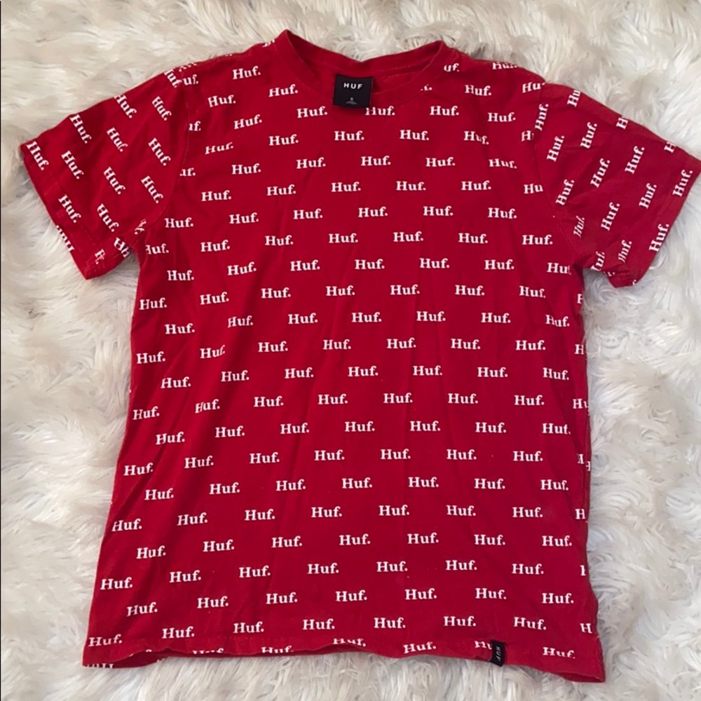 HUF Domestic All Over Print Black T-Shirt